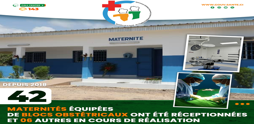 MATERNITES EQUIPEES DE BLOCS OSTETRICAUX RECEPTIONNEES